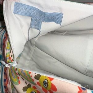 Anthropologie Floral Zip-Top Dress (White Lining, Multicolor Floral)